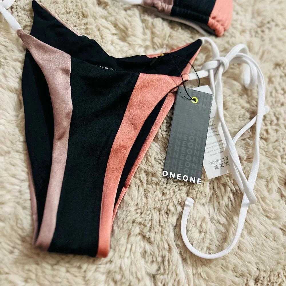 NWT OneOne Swimwear ARIEL Skimpy Bikini  SET size XS - Picture 11 of 12
